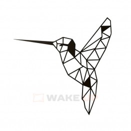 Объемная 3D картина из дерева "Парящая колибри"