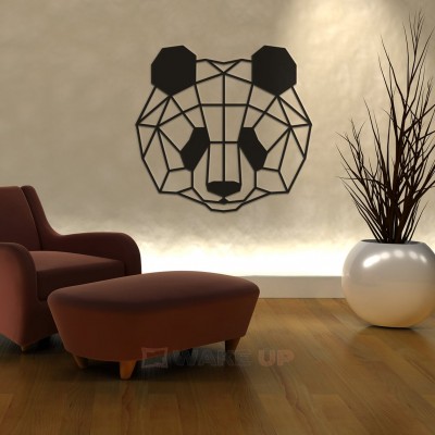 Объемная 3D картина из дерева "Panda Face"