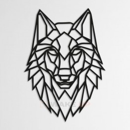 Объемная 3D картина из дерева "Волк"