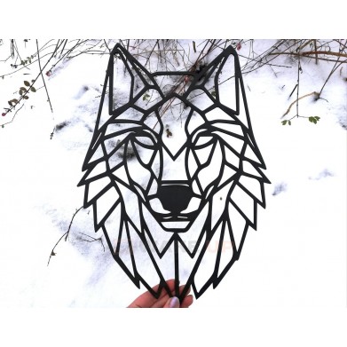 Об'ємна 3D картина з дерева "Вовк"