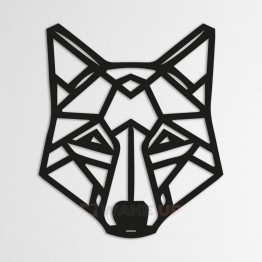 Объемная 3D картина из дерева "Wolf Face"