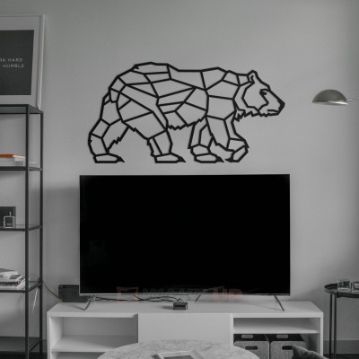 Об'ємна 3D картина з дерева "Полярний ведмідь"