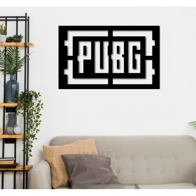 Объемная 3D картина из дерева "PUBG"
