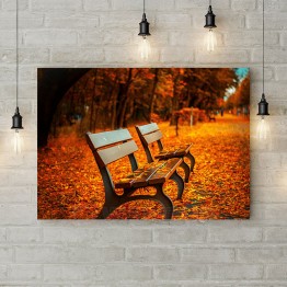 Картина на холсте "Осень в парке"