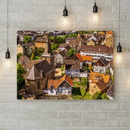 Картина на холсте "Уютная деревенька"