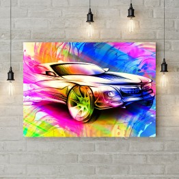 Картина на полотні "Яскравий Concept car"