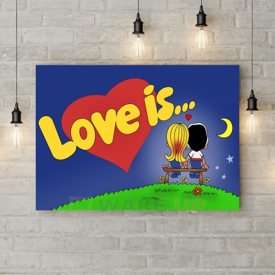 Картина на холсте "Love is…"