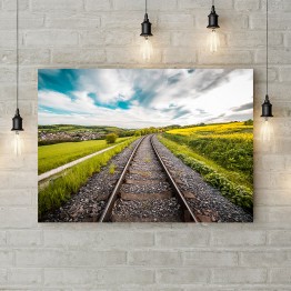 Картина на холсте "Кольцевая железная дорога"