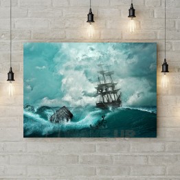 Картина на холсте "Кораблекрушение"