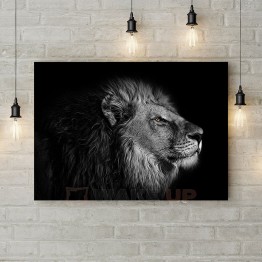 Картина на полотні "Задумливий лев"