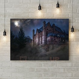 Картина на холсте "Дом-призрак"