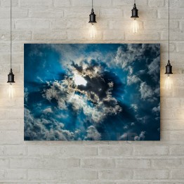 Картина на холсте "Солнце в облаках"