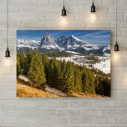 Картина на полотні "Снігові гори"