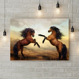Картина на полотні "Ефектні коні"