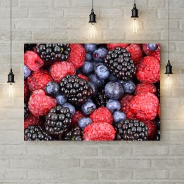 Картина на холсте "Лесные ягоды"