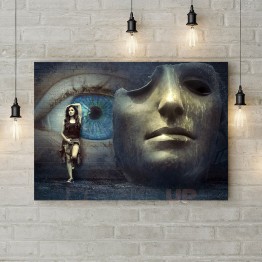 Картина на холсте "Взгляд через маску"