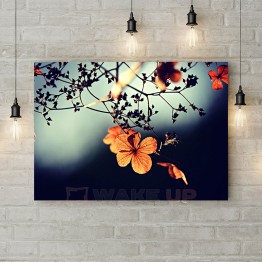 Картина на полотні "Квітне дерево у вечірньому світлі"