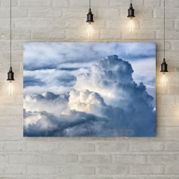 Картина на холсте "Серые облака"