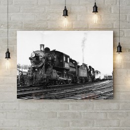 Картина на холсте "Старый поезд"