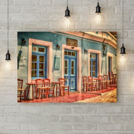 Картина на холсте "Старая кофейня"