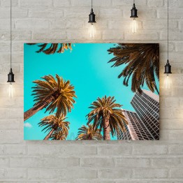 Картина на холсте "Городские пальмы"