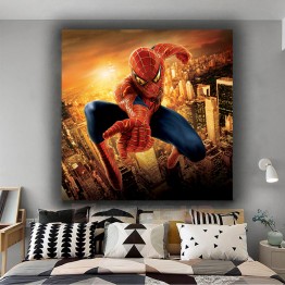 Картина на полотні Spider-Man над містом