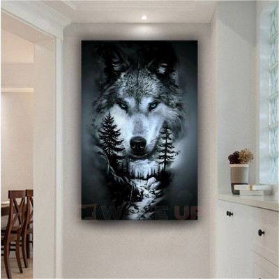 Картина на полотні Вовчий ліс