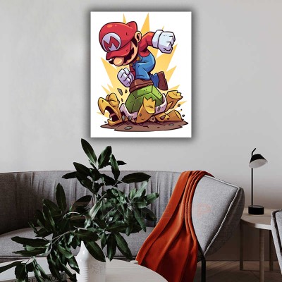 Картина на холсте Марио разрушитель