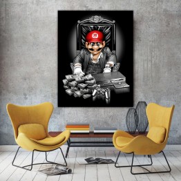 Картина на холсте Марио мафия