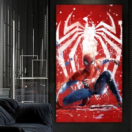 Картина на холсте Человек-паук в атаке