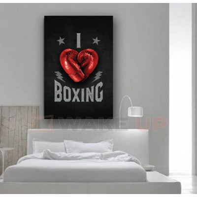 Картина на полотні I love boxing