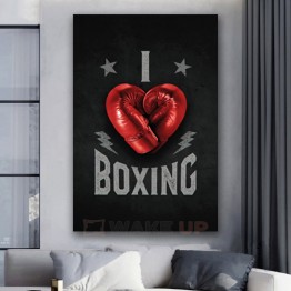 Картина на полотні I love boxing