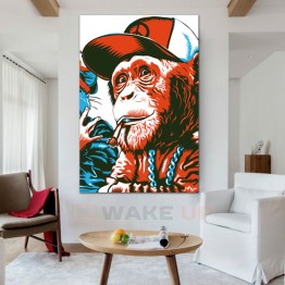 Картина на холсте Smoking Monkey